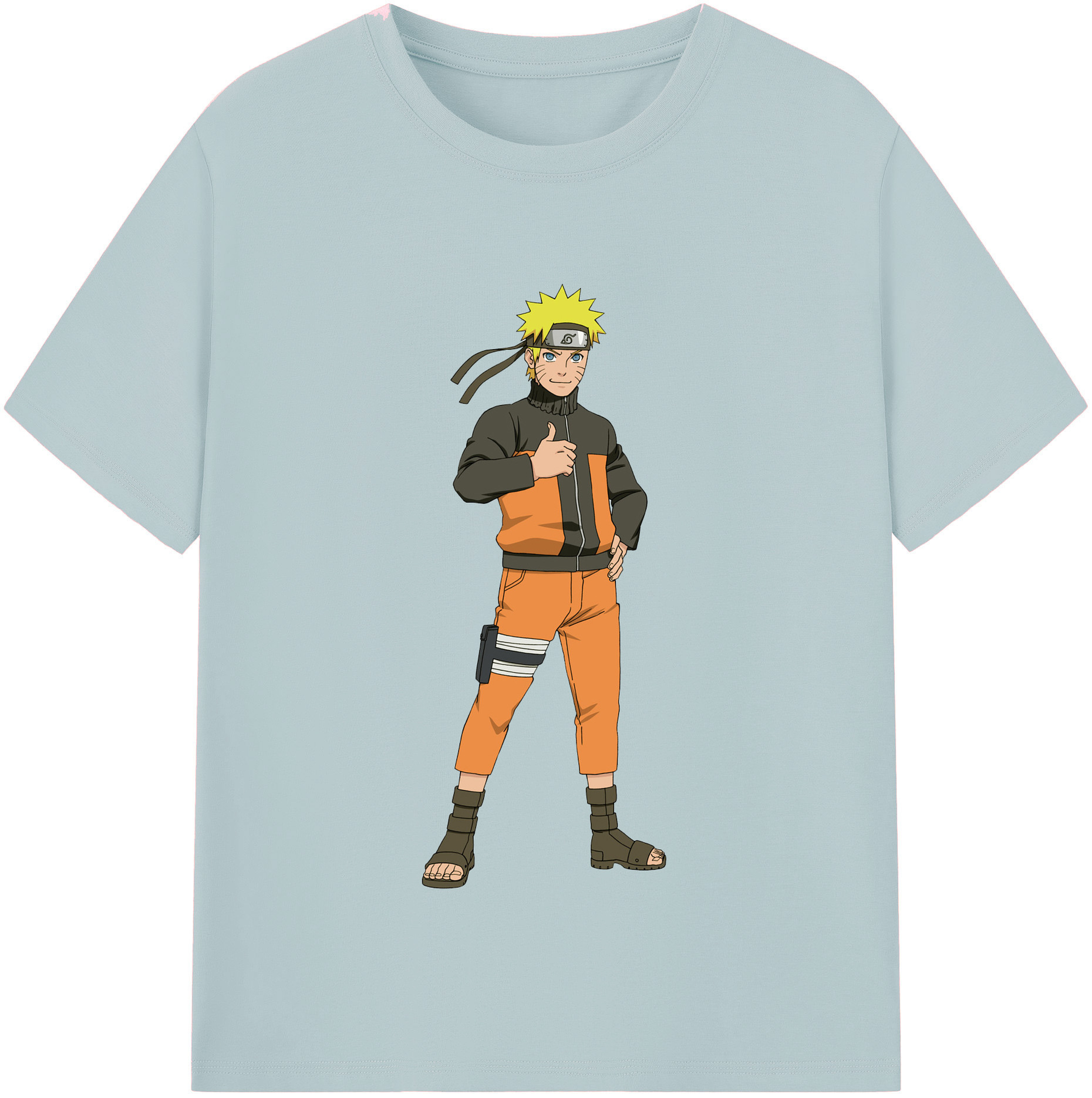 （画像用） NARUTO -ナルト- うずまき ナルト Uzumaki Naruto 綿100％半袖Tシャツ（フロントプリント）